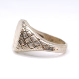 Vintage Sterling Silver Signet Ring 8.5