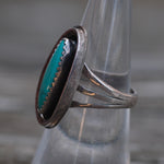 Vintage Sterling Turquoise Ring 6.75