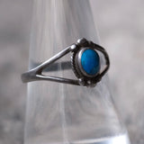 Vintage Sterling Turquoise Ring 8.75