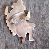 RARE Vintage Sterling Multistone Inlay Rainbowman 6.75 Gary and Paulinis Vacit