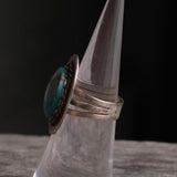 Vintage Sterling Turquoise Ring 5.75