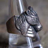 Vintage Sterling Silver Horse Ring 9.5