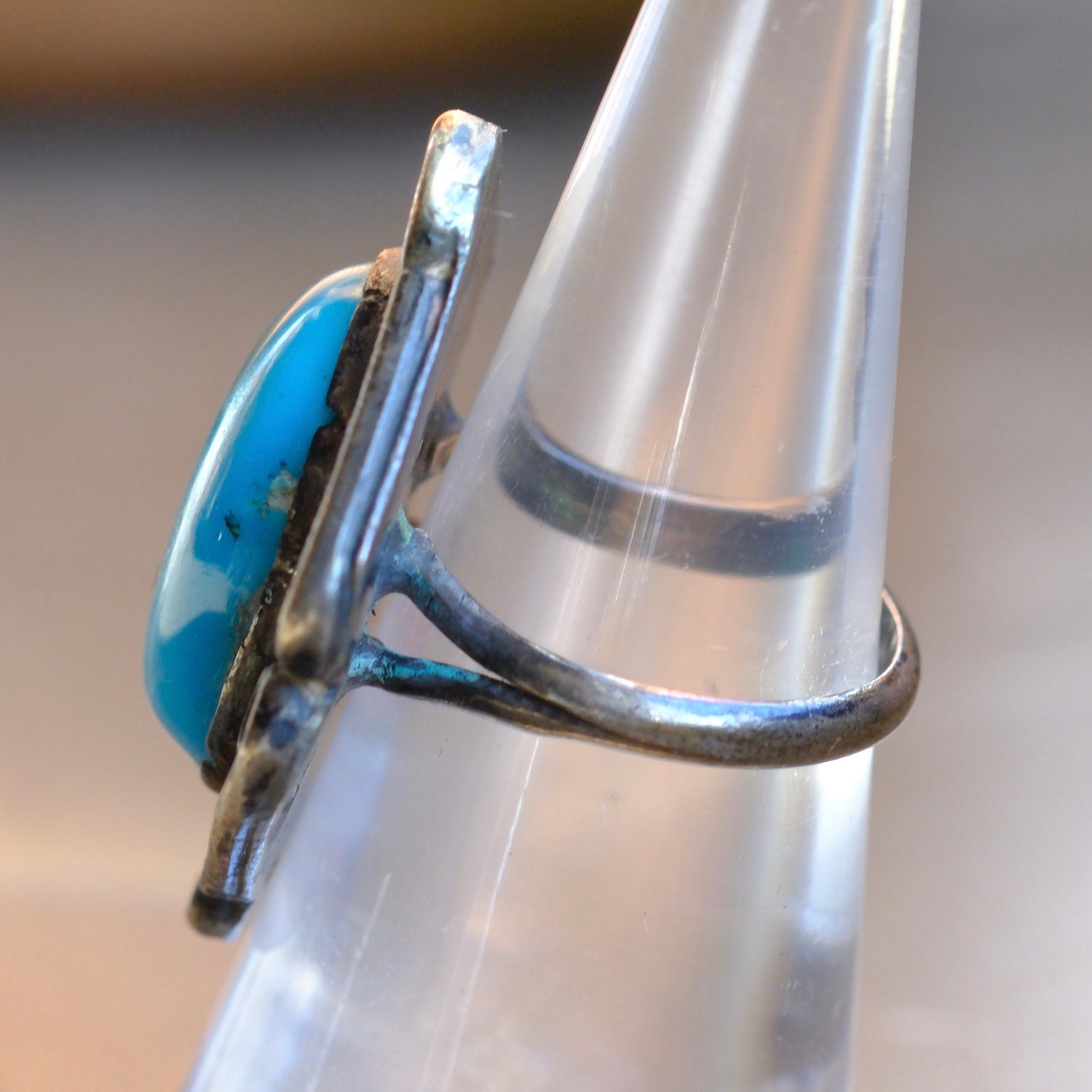 Vintage Sterling Turquoise Ring 6