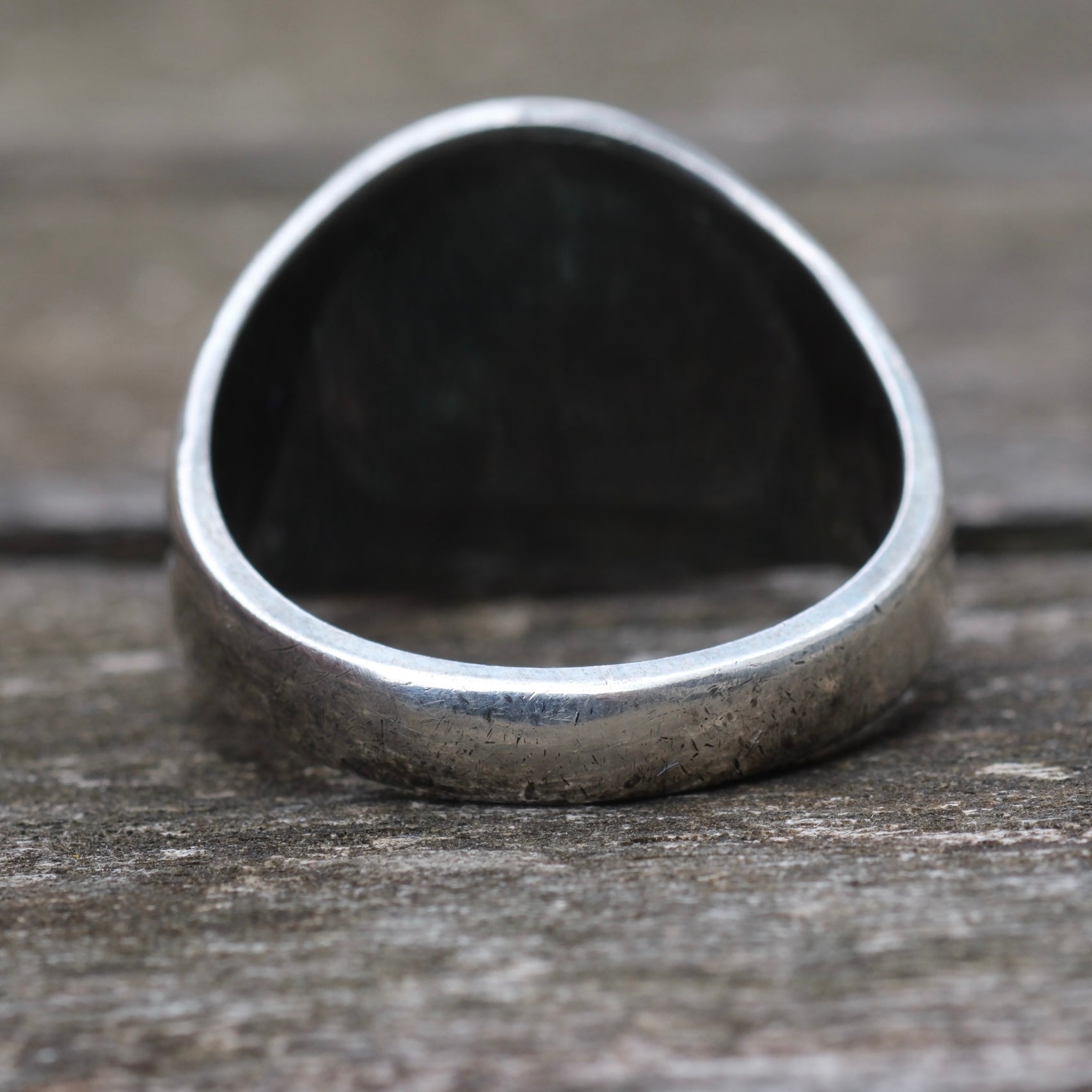 Vintage Sterling UAW Service Signet Ring 9.75