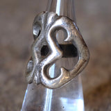 Vintage Sterling Silver Sandcast Ring 6.75