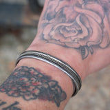 Vintage Sterling Silver Braided Cuff