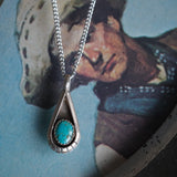 Vintage Sterling Turquoise Necklace