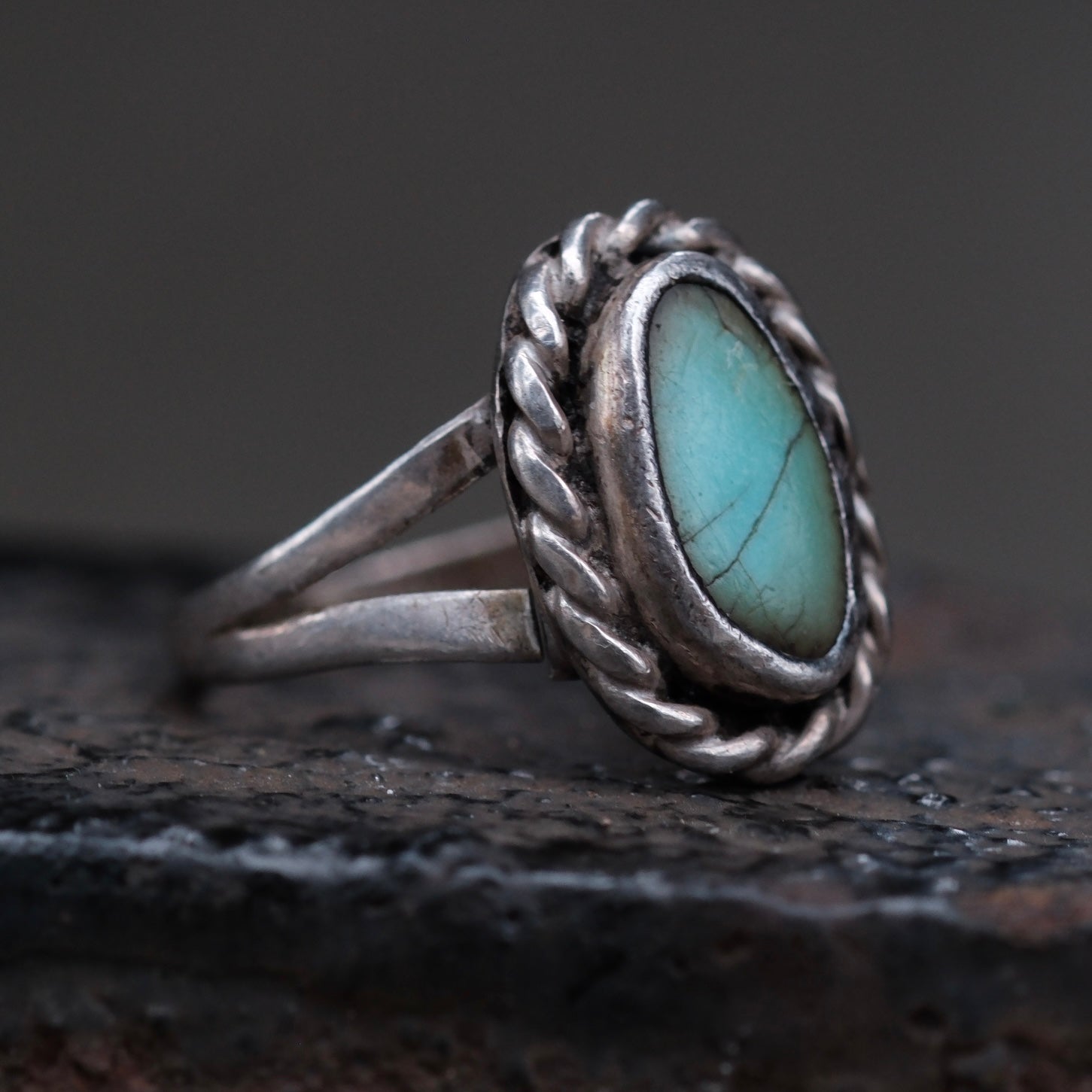 Vintage Sterling Turquoise Ring 5