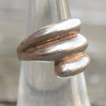 Vintage Sterling Silver Modernist Ring 6.25