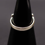 Vintage Sterling Malachite Sandcast Ring 6