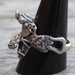 Vintage Sterling Silver Saddle Ring 10.75