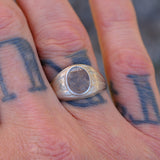 Vintage Sterling Silver Signet Ring 8.5