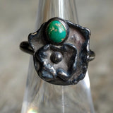 Vintage Sterling Turquoise Ring 7.5