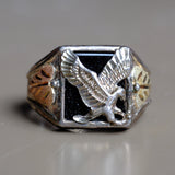 Vintage Sterling Eagle Signet Ring 10.5