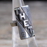 Vintage Sterling Theta Ring 4.75