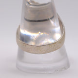 Vintage Sterling Turquoise Stamped Band Ring 11.5