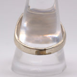 Vintage Sterling Turquoise Stamped Band Ring 10.75