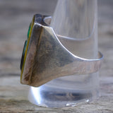 Vintage Sterling Shriners Inlay Ring 12