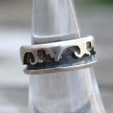 Vintage Sterling Wave Band 6.75
