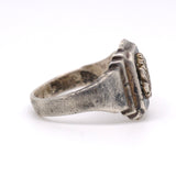 Vintage Sterling Army Signet Ring 10