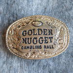 Vintage Golden Nugget Belt Buckle