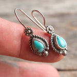 Vintage Sterling Turquoise Earrings