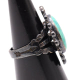 Vintage Sterling Turquoise Ring 5.5