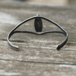 Vintage Sterling Mother Of Pearl Inlay Cuff