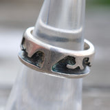 Vintage Sterling Wave Band 6.75