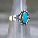 Vintage Sterling Turquoise Ring 2.75