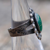 Vintage Sterling Fred Harvey Era Turquoise Ring 5