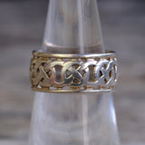 Vintage Sterling Silver Celtic Band 6.5