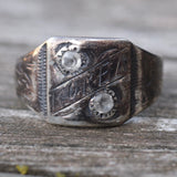 Vintage Sterling WWII KOREA Signet 9.75