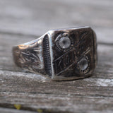 Vintage Sterling WWII KOREA Signet 9.75