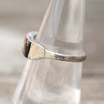 Vintage Sterling Inlay Band 6.75