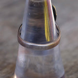 Vintage Sterling Turquoise and Coral Roper Ring 7