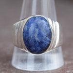 Vintage Sterling Sodalite Cabochon Ring 13