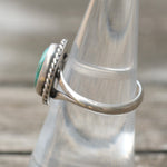 Vintage Sterling Turquoise Roper Ring 7