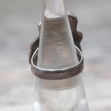 Vintage Sterling Turquoise and Coral Feather Ring 4.5