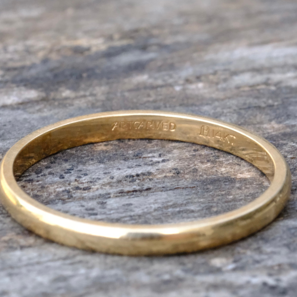 Vintage 14K Gold Band Ring 8