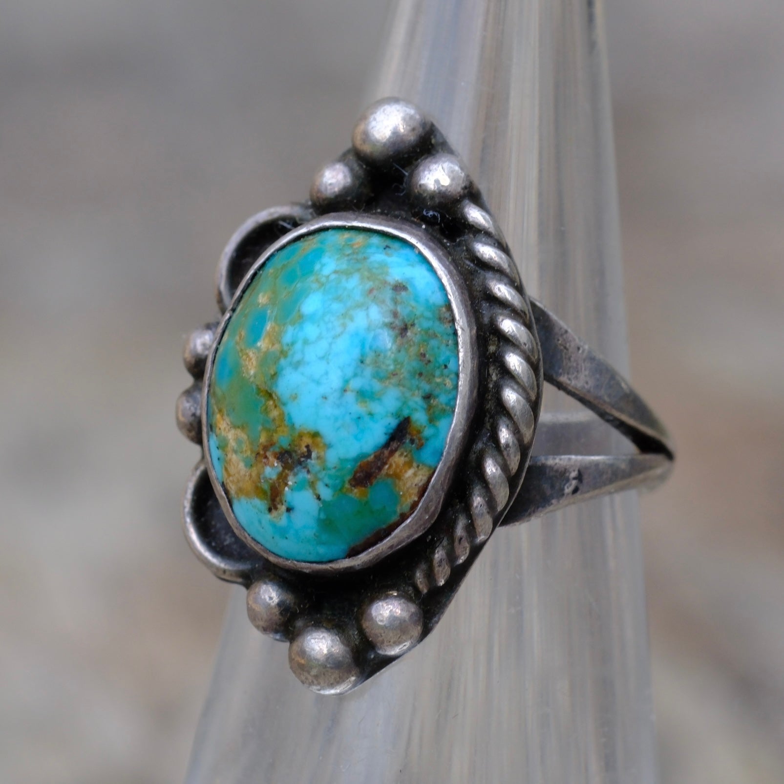 Vintage Sterling Turquoise Ring 3