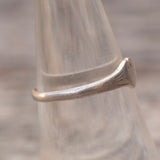 Vintage Sterling Silver Heart Band 6.75