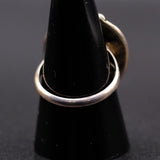 Vintage Sterling Turquoise Roper Ring 8.25