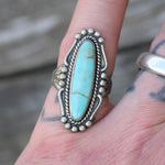 Vintage Sterling Turquoise Ring 5.75