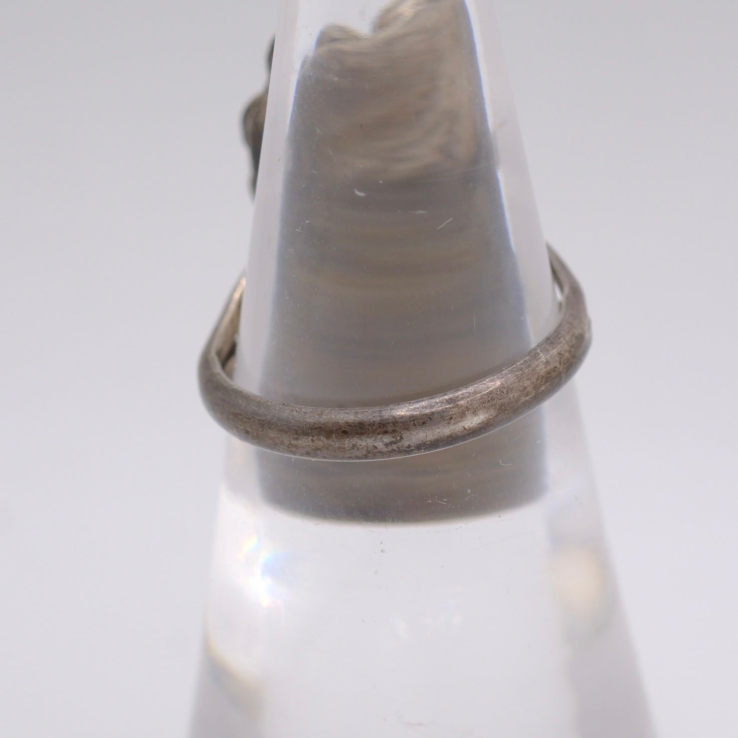 Vintage Sterling Coral Ring 6