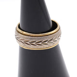 Vintage Sterling Silver Engraved Band 6.5