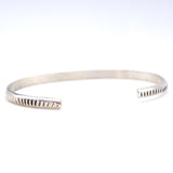 Vintage Sterling Silver Stamped Cuff Bracelet 6.25"