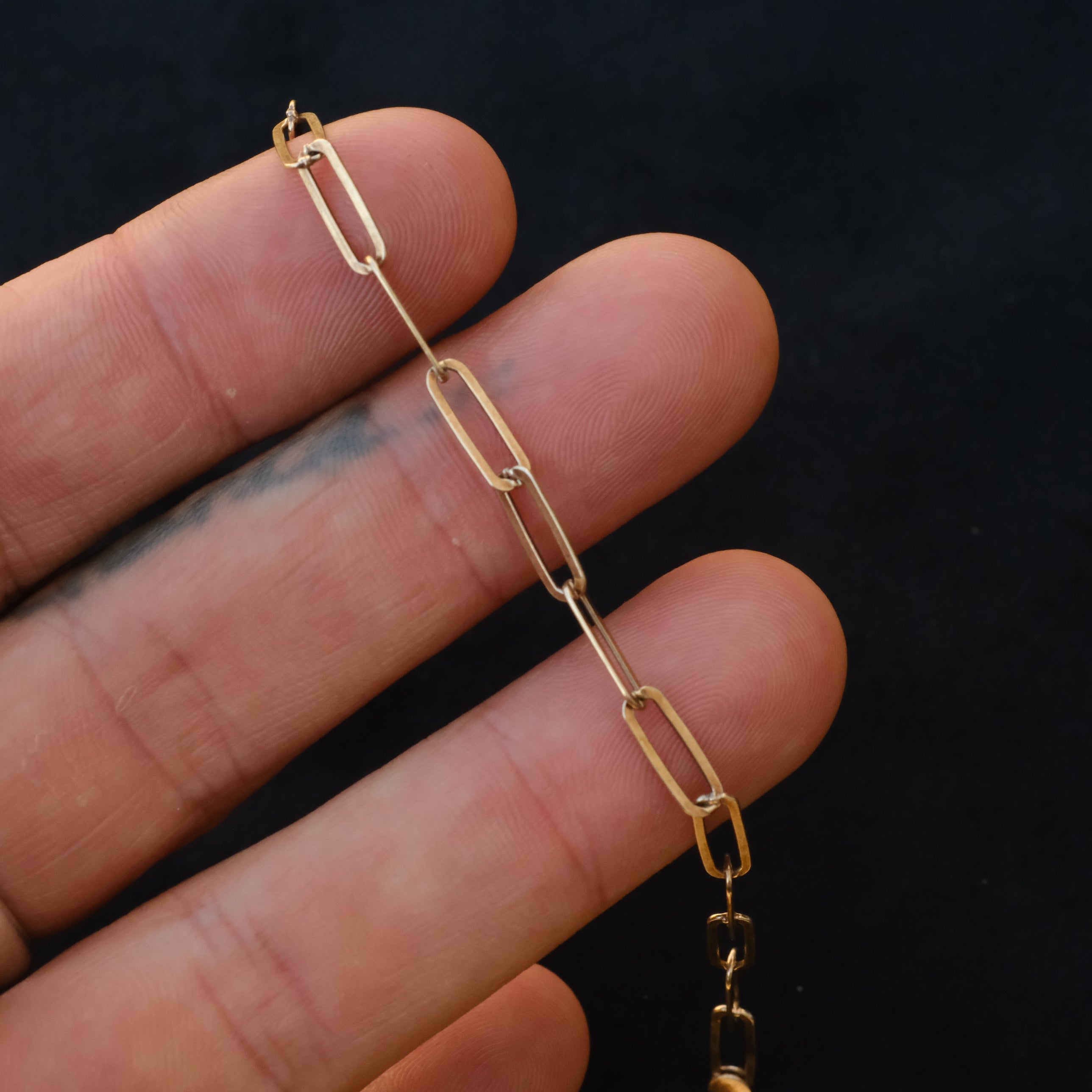 Vintage Sterling Paperclip Chain Bracelet