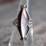 Vintage Sterling Mother Of Pearl Ring 7