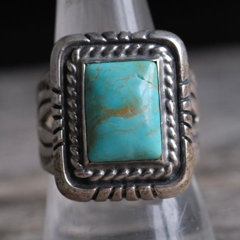 Vintage Sterling Turquoise Ring 9